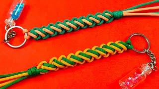 Super Easy Paracord Lanyard Keychain | How to Make a Paracord Key Chain Handmade DIY Tutorial #65