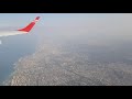 great views of tel aviv after takeoff from tlv ben gurion airport