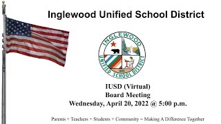 IUSD (Virtual) Board Meeting 04/20/22