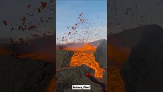 Real Video Of Volcano Eruption #shortsfeed #sciencefacts #space