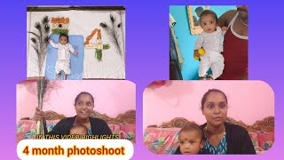 ||ನಮ್ಮನೆ ಪುಟಾಣಿಗೆ 4 completed (monthly photoshoot) || vinutha_ Harish channel subscribe 👍👍