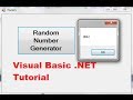 Visual Basic .NET Tutorial 39 - How to make a Random Number Generator within Range in VB.NET