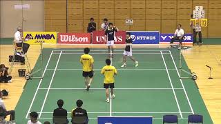 男子ダブルス準々決勝 小町谷/鈴木(東北マークス) vs 松居/三浦(日本体育大学)