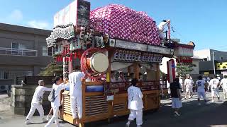 八幡津島神社祭典2023 山東組　千秋楽　本部出発進行ー