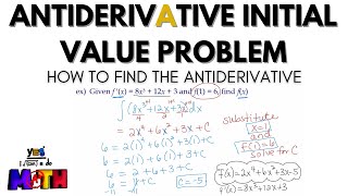Antiderivative Initial Value Problem