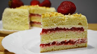 КЛУБНИЧНЫЙ ТОРТ |  Очень Вкусный!  | Strawberry cake