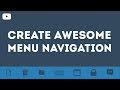 Create Awesome Menu Navigation With Toggle Using Only HTML & CSS & JQuery