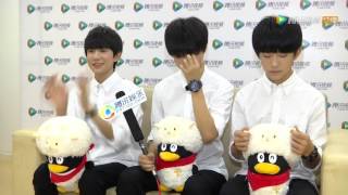 【TFGlobal】TFBOYS超可爱独家专访：努力成长，初恋不着急[1080P] Interview in Tencent