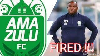 AmaZulu FC fired Benni McCarthy