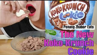 ASMR Eating | Trying the NEW Koko Krunch Cookie Cereal (No Talking)