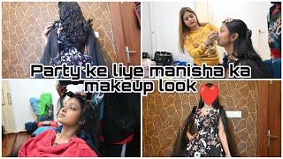 Vlog#3927 Party ke liye manisha ka makeup look