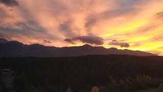 Sunset over Pirin mountain