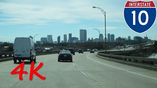 ⁴ᴷ Interstate 10 - Louisiana (Greater New Orleans) westbound [4K VIDEO]