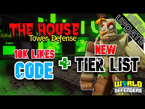 NEW CODE  TIER LIST - THE HOUSE TD roblox
