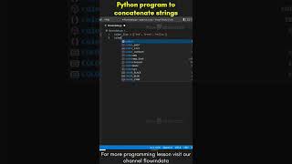 Python program to concatenate strings! #shorts