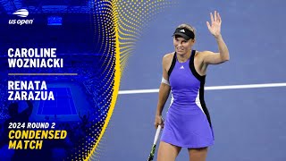 Caroline Wozniacki vs. Renata Zarazua Condensed Match | 2024 US Open Round 2