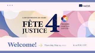 LASP Fête for Justice Program - May  19, 2022