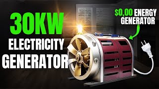 NEW 30KW PERPETUAL POWER GENERATOR - FREE ENERGY FOREVER 100% REAL!?