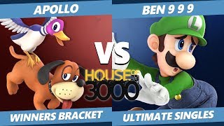 Xeno 204 Winners Bracket - Apollo (Duck Hunt) Vs. Ben 9 9 9 (Luigi) Smash Ultimate - SSBU