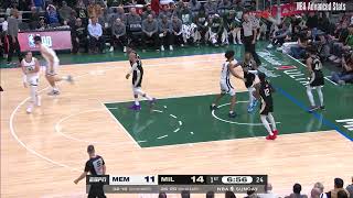 Zach Edey 14 pts 11 reb 3 ast vs Milwaukee Bucks | 2025-02-02