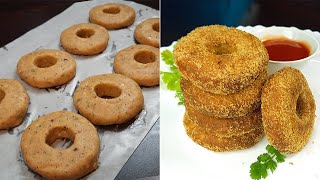 Crispy Chicken Donuts Recipe | Ramzan Special Recipe | Chicken Snacks | Make and Freeze recipe