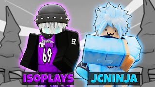 DESTROYING DOUBLES WITH JCNINJA.. (Roblox Bedwars)