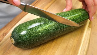 I make this zucchini every weekend! New recipe for zucchini with peppers!