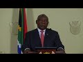 President Cyril Ramaphosa outlines the Government plan to address Coronavirus outbreak