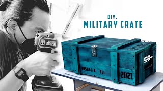 DIY - MILITARY CRATE - Handmade