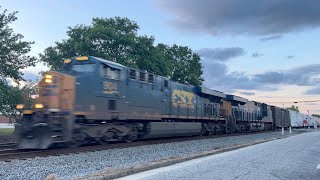 Awesome K5H Horn On CSX 904 Leads A Highballing I031