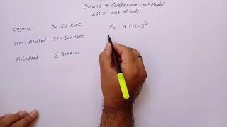 Basic Cocomo model in Software Engineering