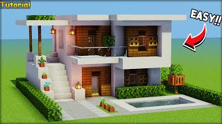 Minecraft: How To Build Modern House | Tutorial