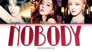 SOYEON, WINTER & LIZ NOBODY (Color Coded Lyrics (Han/Rom/Eng/가사)
