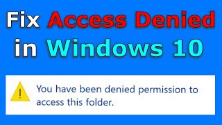 Fix Access Denied error in Windows 10 // Easy step by step guide