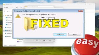 How To Fix Destination Folder Access Denied Error Problem In Windows 11 [Tutorial]