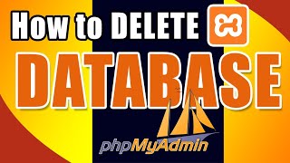 How to drop, delete or remove Database phpmyadmin without Coding