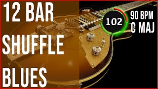 12 Bar C Blues Guitar Backing Track (Jam in C Major 90 BPM)