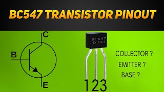 BC547 TRANSISTOR PIN CONFIGURATION | ELECTRON XYZ |