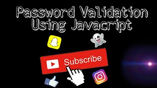Password validation in javascript using alert function part 2