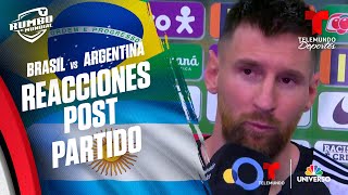Leo Messi: "Algo muy lindo ganar en Brasil" | Telemundo Deportes