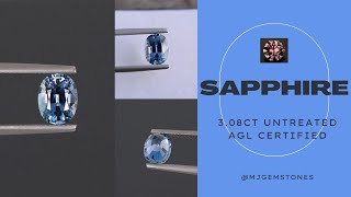 Untreated Sapphire | 3.08ct | AGL Certified