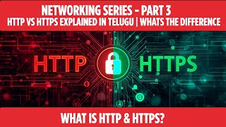 What is HTTP & HTTPS in Telugu | HTTP vs HTTPS Explained with Examples | Networking tutorial