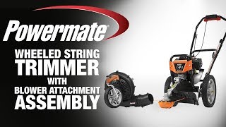 Powermate Wheeled String Trimmer with Blower Combo Kit - Assembly