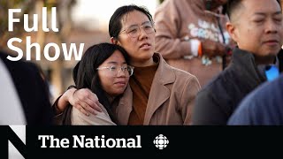 CBC News: The National | California shooting, Real estate fraud, lost luggage outrage