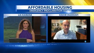 Governor Josh Green signs an emergency proclamation in regards to Oahu's housing crisis