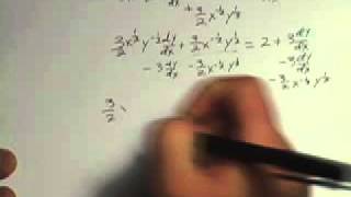 Calculus: Implicit differentiation example