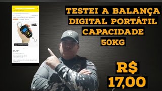 comprei e testei a balança digital portátil mais barato do mercado livre (testada e aprovada) 🎣🐟