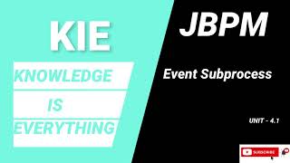 JBPM Event Subprocess | JBPM Tutorial | Unit 4.1 | KIE TUTORIALS