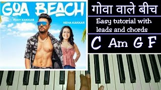 GOA BEACH | Easy Piano Tutorial | Tony Kakkar, Neha Kakkar, Aditya Narayan, Kat | Tiktok viral songs