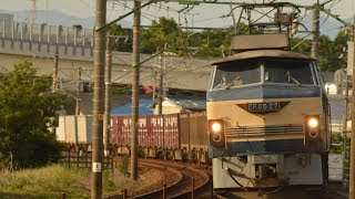 5095ㇾ　EF66-27牽引　安倍川駅～用宗駅通過